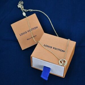 Louis Vuitton Golden Collier Angel Pendant  Necklace